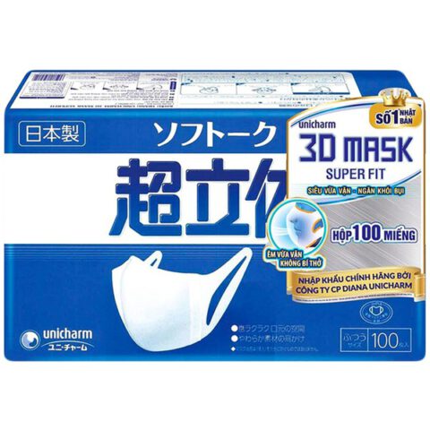 Khẩu Trang 3D Mask Superfit Unicharm 100 Cái